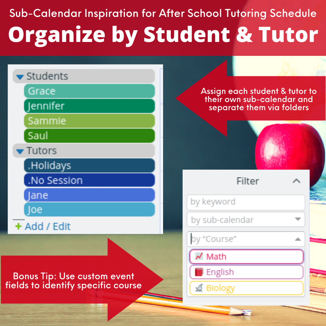 How to Use Color-Coded Sub-Calendars