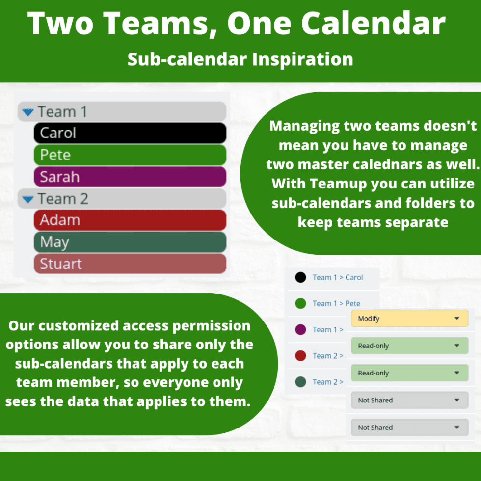 Getting Started Teamup Calendar Shared online calendar for groups