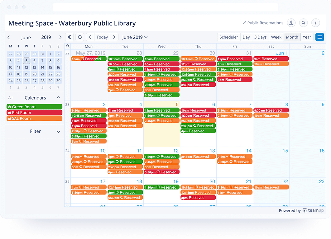 Manage Availability Teamup