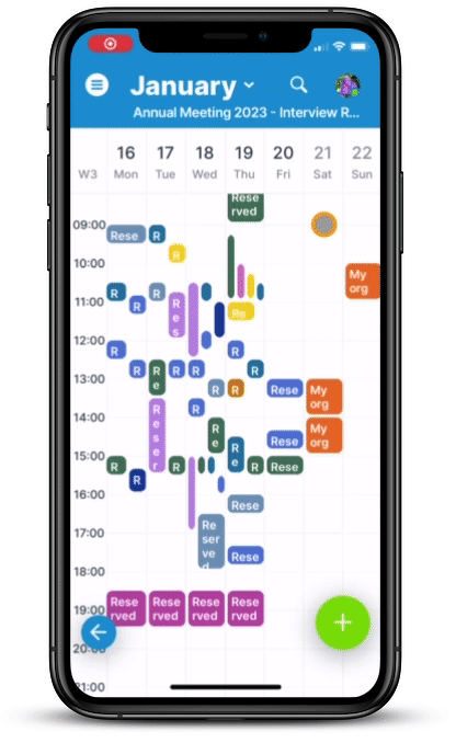 Teamup mobile app filter by keyword Filter events by keyword
