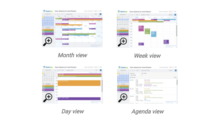 Classic calendar layouts