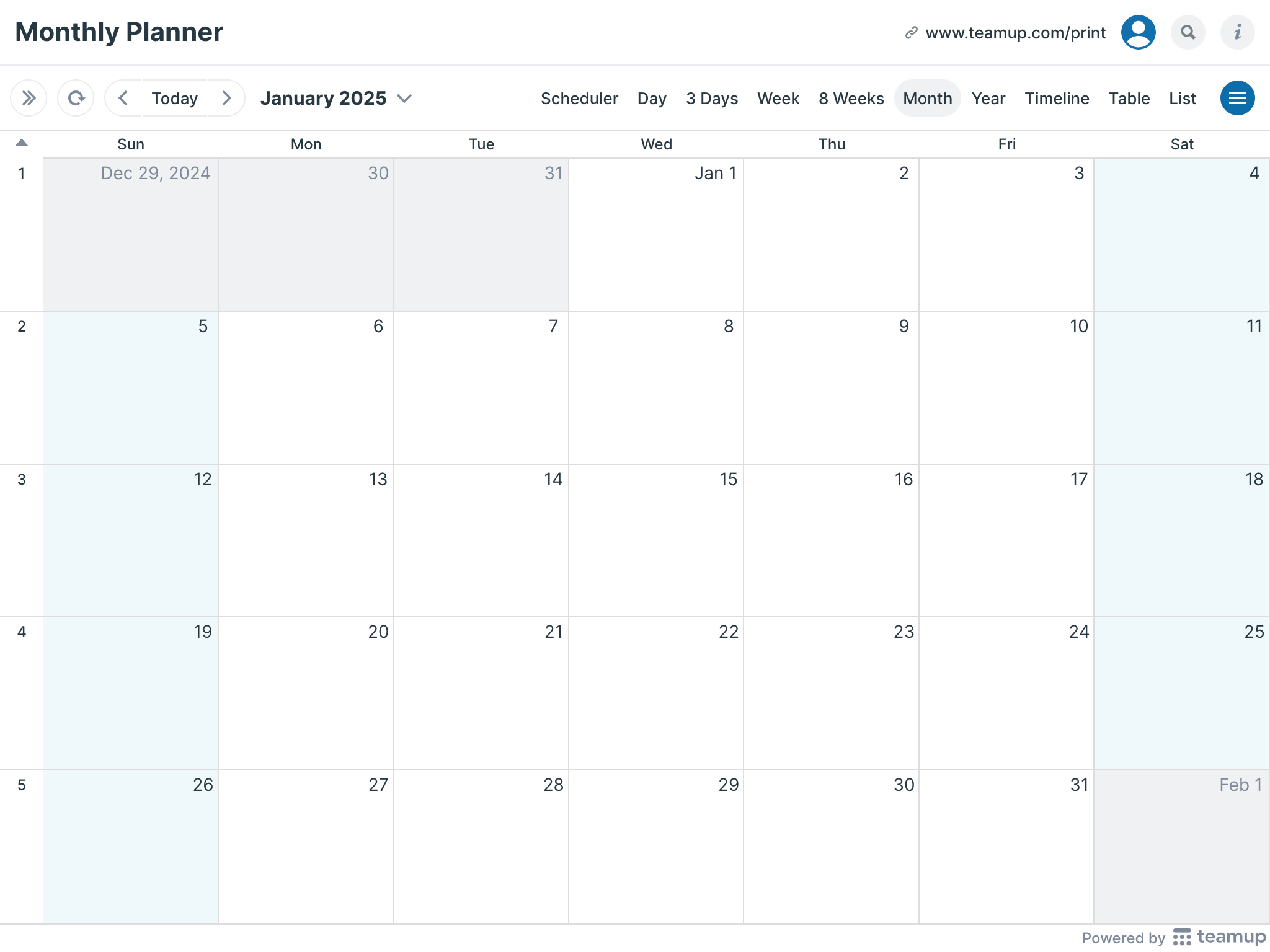 Blank Printable Monthly Calendar 2025 Free Worksheets Printable