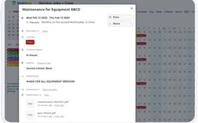 Efficient Job Scheduling with Recurring Events