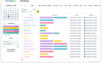 View and Sort by Event History in Table view