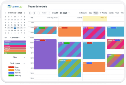 Monday Tuesday Color Code Add More Color Categories to Your Calendar with This Tip - Teamup.com