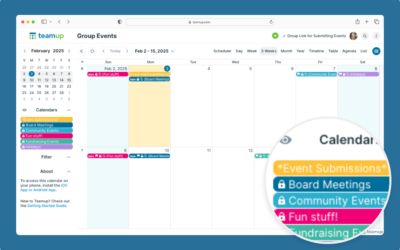 Let Group Members Submit Events to a Shared Calendar