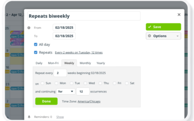 How to Create Recurring Events