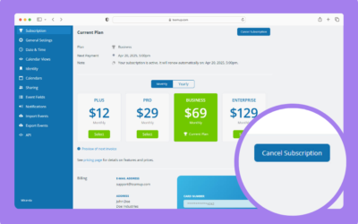 How to Cancel a Calendar Subscription