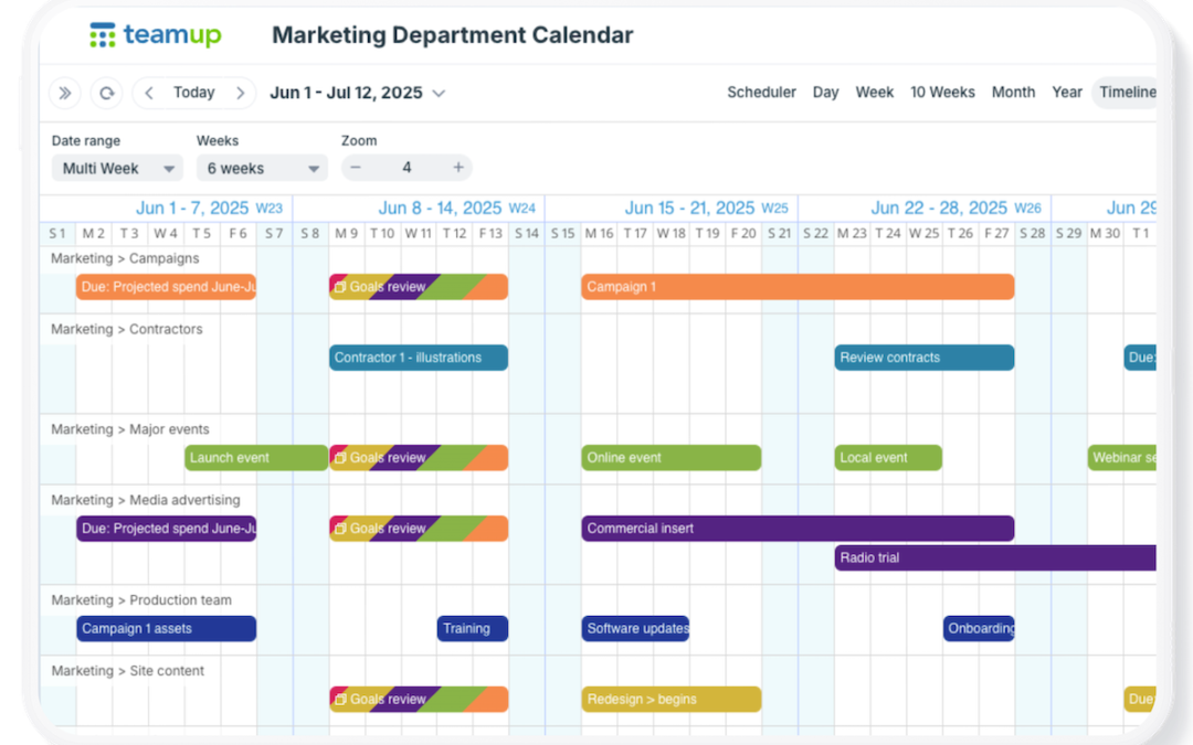 Long-Range Planning with Teamup