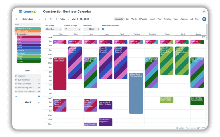 Calendar View Format The calendar view that works for you - Teamup.com