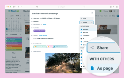 Share an Event with Others