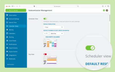 Enable or Disable Calendar Views