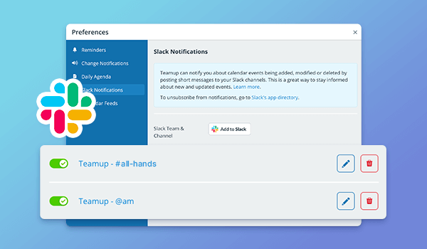 Experience the Enhanced Teamup + Slack Integration