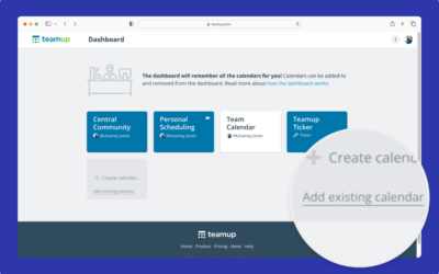 Connect a Calendar to Your Account
