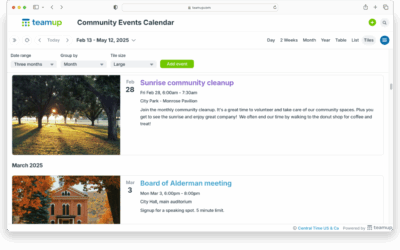 How to Share Events and Keep People Updated