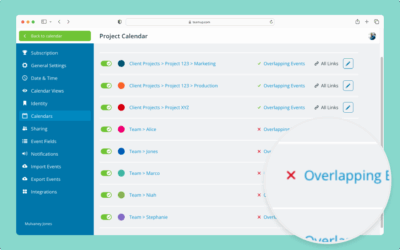 Automatically Prevent Overlapping Events