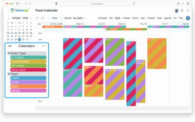 Show Event Categories with Color-Coding