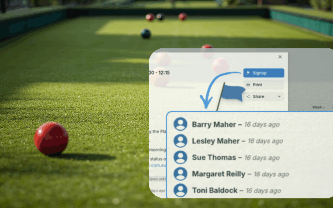 An Easier Way to Coordinate Bowls Club Events