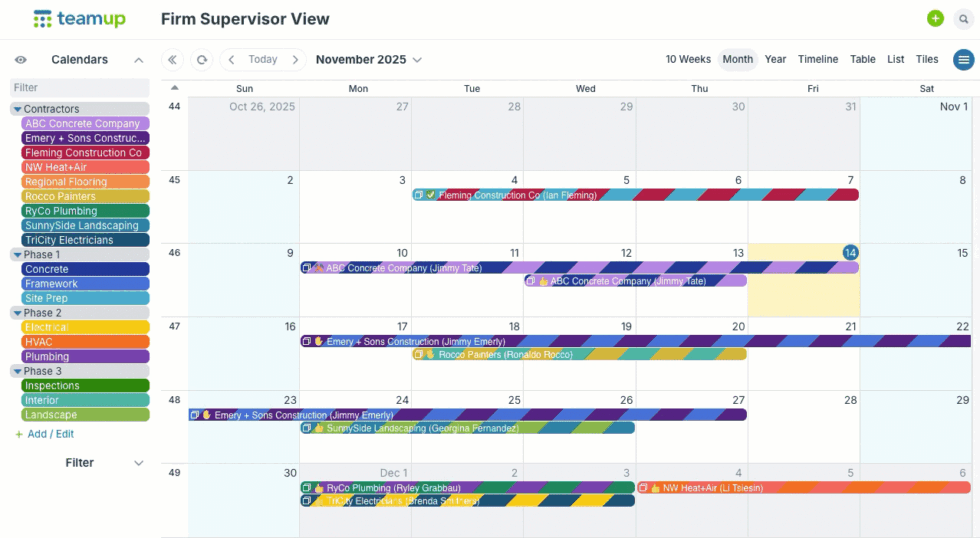Streamline Contractor Scheduling with Permission Controls - Teamup.com