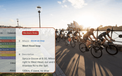Coordinate Cycling Club Rides with an Embedded Calendar
