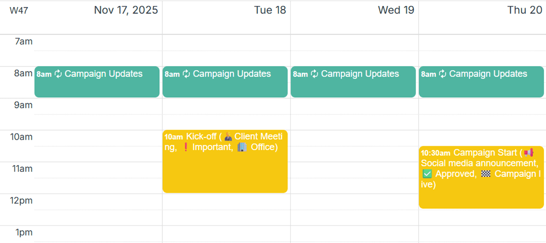 Emofi for event status