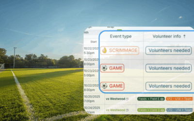 Availability Matching and Volunteer Signups for Youth Soccer Leagues