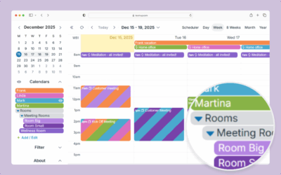 Organize Sub-Calendars in Nested Folders