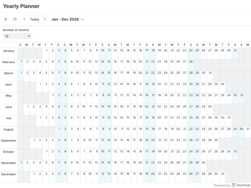 Free Yearly Calendar Templates