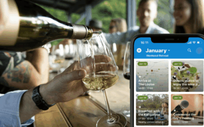 Share a Visual Calendar of Weekend Retreat Events with Guests