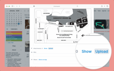 Add Images and Attach Files to Events
