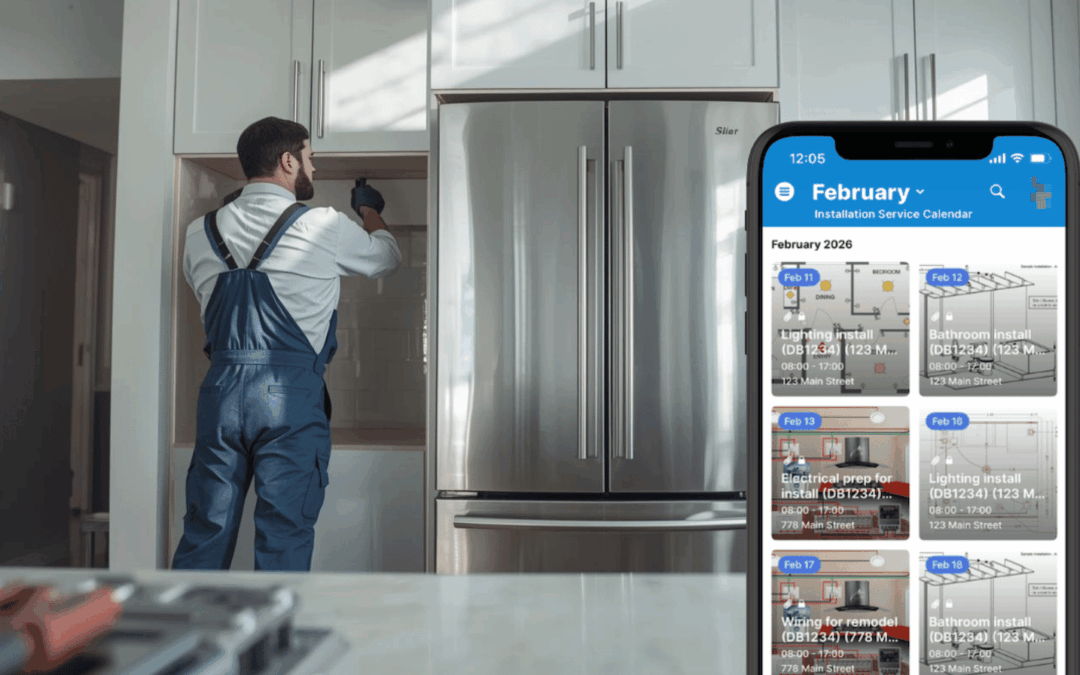 Visual Install and Delivery Scheduling with Complete Job Records