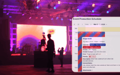 Securely Coordinate Event Details and Setup with Vendors