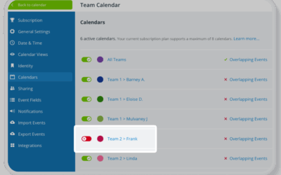 Options for Handling Calendar Data When an Employee Leaves