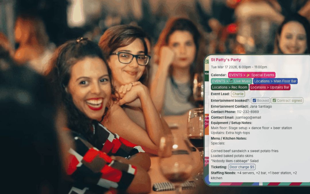 Manage Special Events Efficiently for Busy Restaurant or Bar