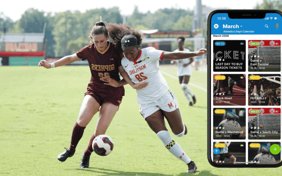 Share a Visual Public Calendar of College Athletic Events