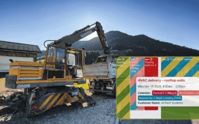 A Shared Calendar for Scheduling Construction Site Deliveries