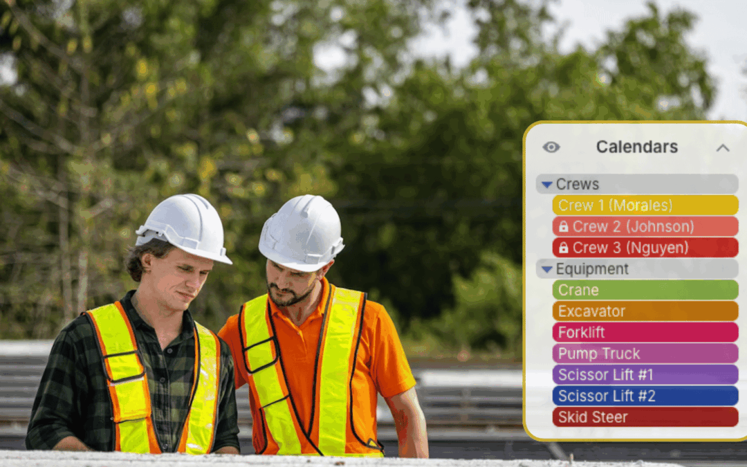 A Shared Calendar for Scheduling Construction Equipment Usage