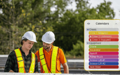 A Shared Calendar for Scheduling Construction Equipment Usage