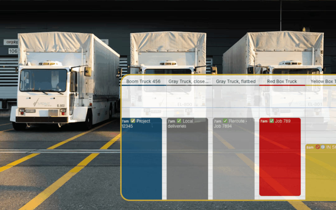 A Shared Calendar to Show Vehicle Availability for Logistics Teams