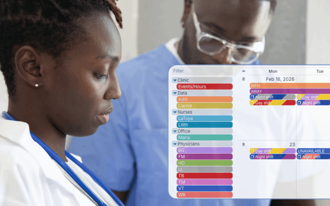A Shared Clinic Calendar to Track Absences, Shifts, and On-Call Schedules