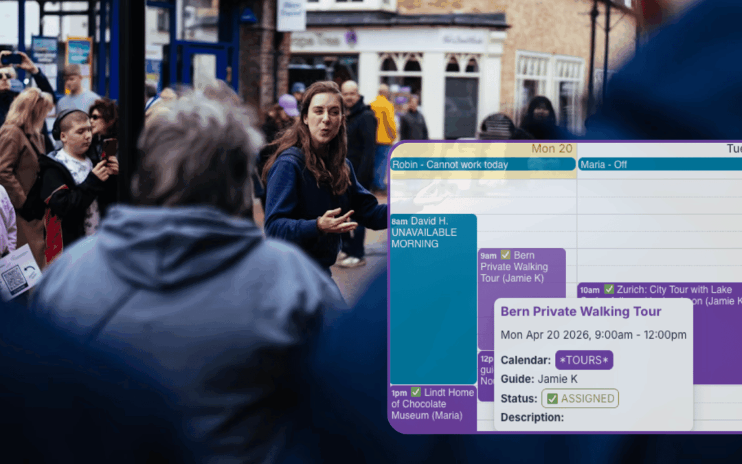 A Shared Calendar for Simple Guide Availability and Tour Assignments
