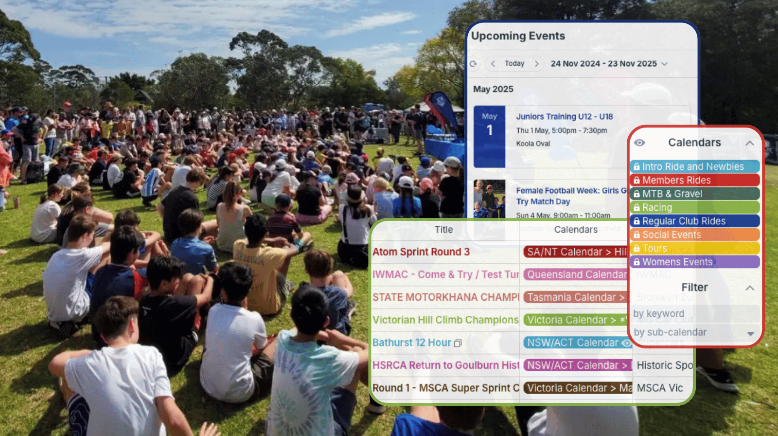 Embedded Calendars to Share Public and Community Events