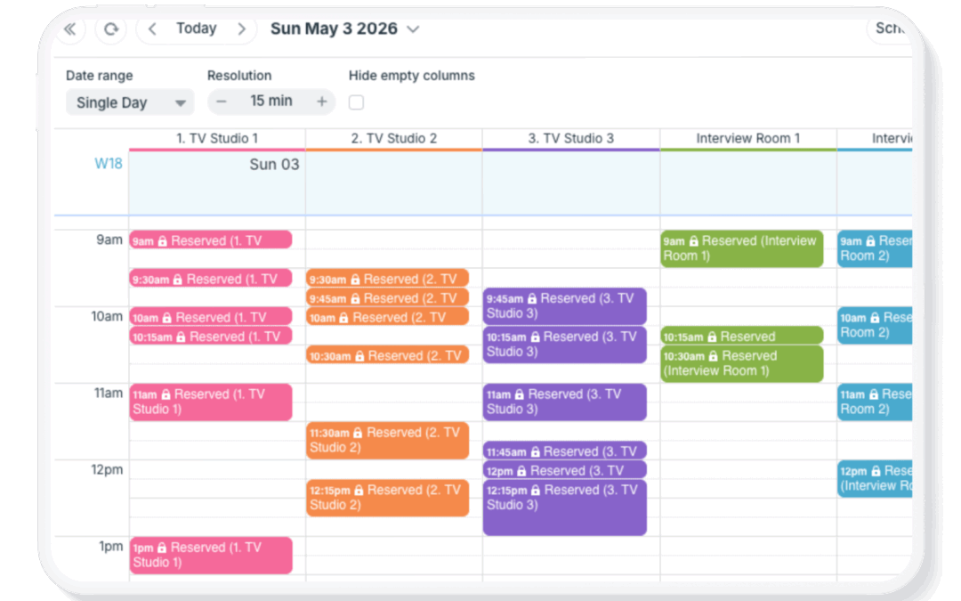 Manage Short-Term, Granular Bookings in Scheduler View