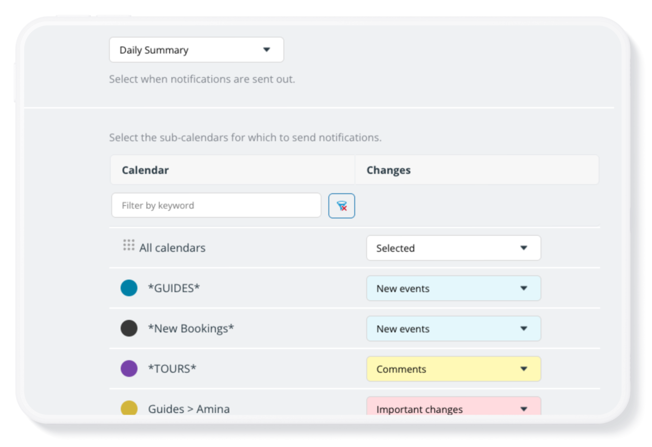 Get a Daily Summary of all Changes to Your Calendar - Teamup.com