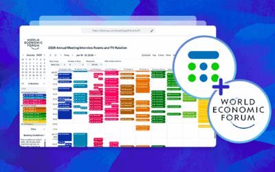 How Teamup Supports Media Bookings at World Economic Forum
