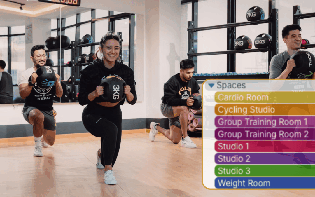 Show Availability and Enable Self-Booking for Shared Gym Spaces