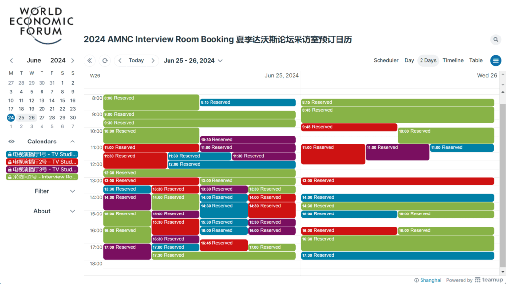 AMNC24 media booking calendar