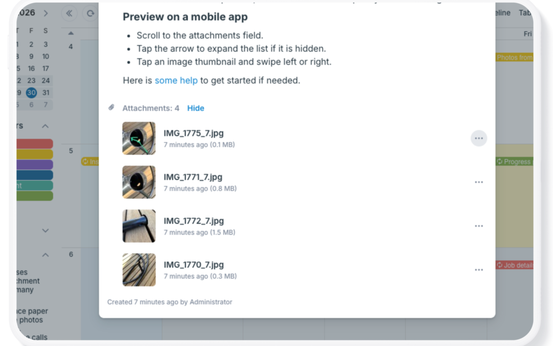 Keep Images and Documents Connected to Your Calendar