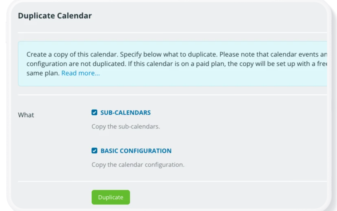 How to Use Your Calendar as a Template